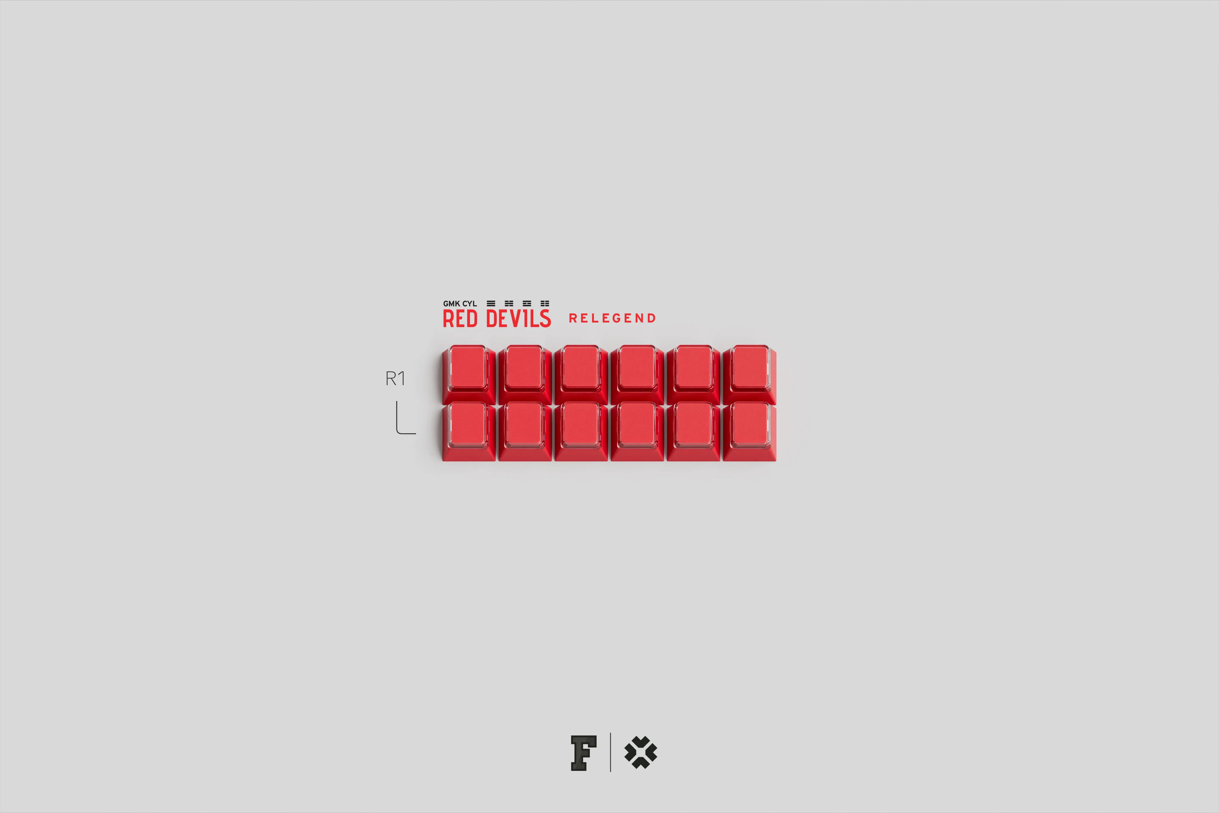 GMK CYL Red Devils R2 Keycaps