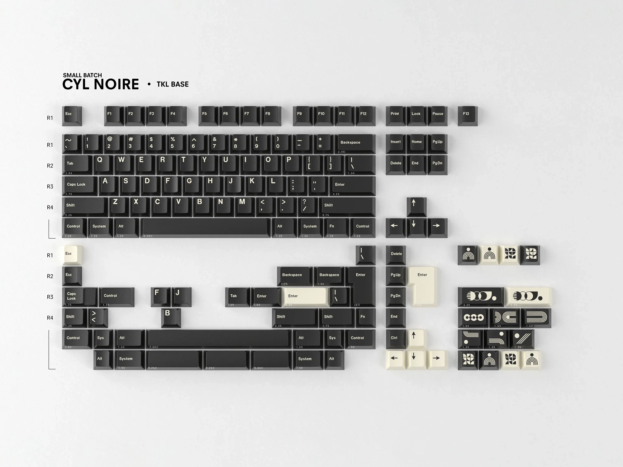 GMK CYL Noire R2 Keycaps
