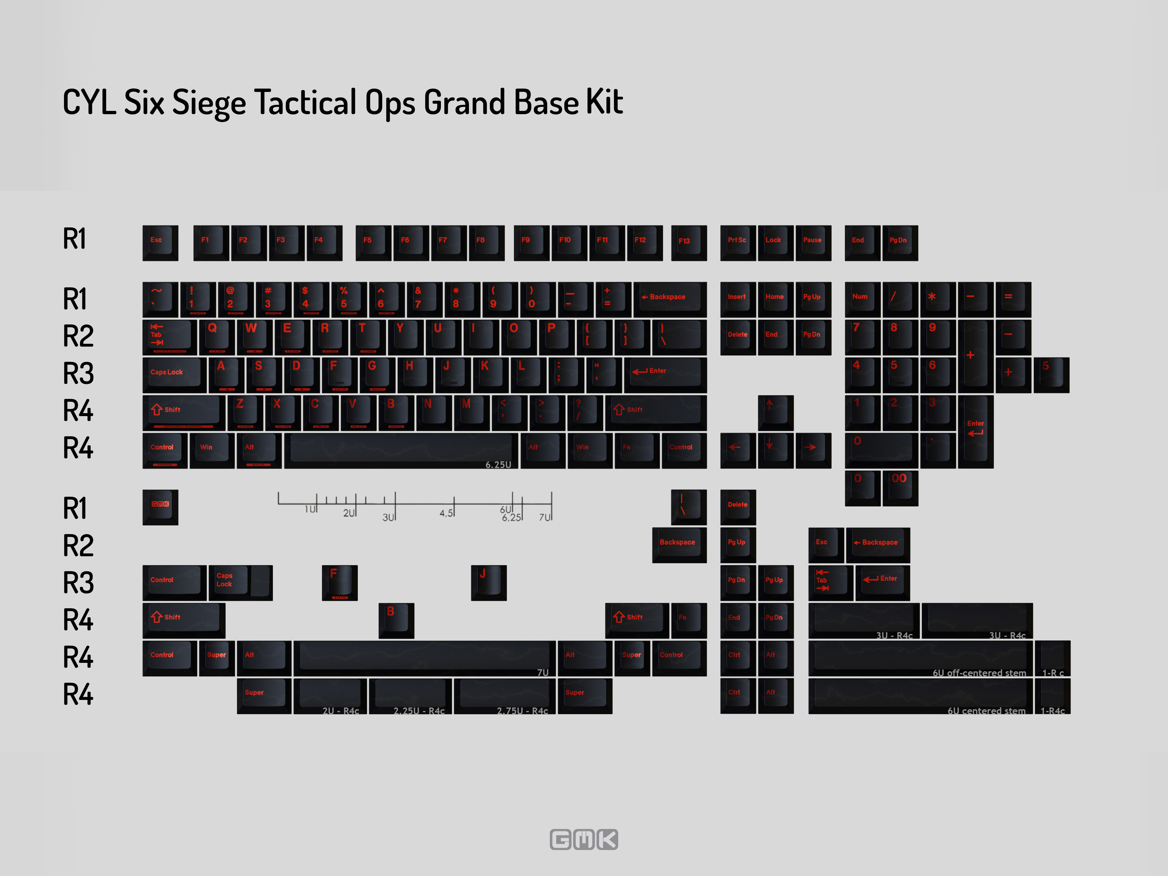 GMK CYL Six Siege Tactical Ops Keycaps