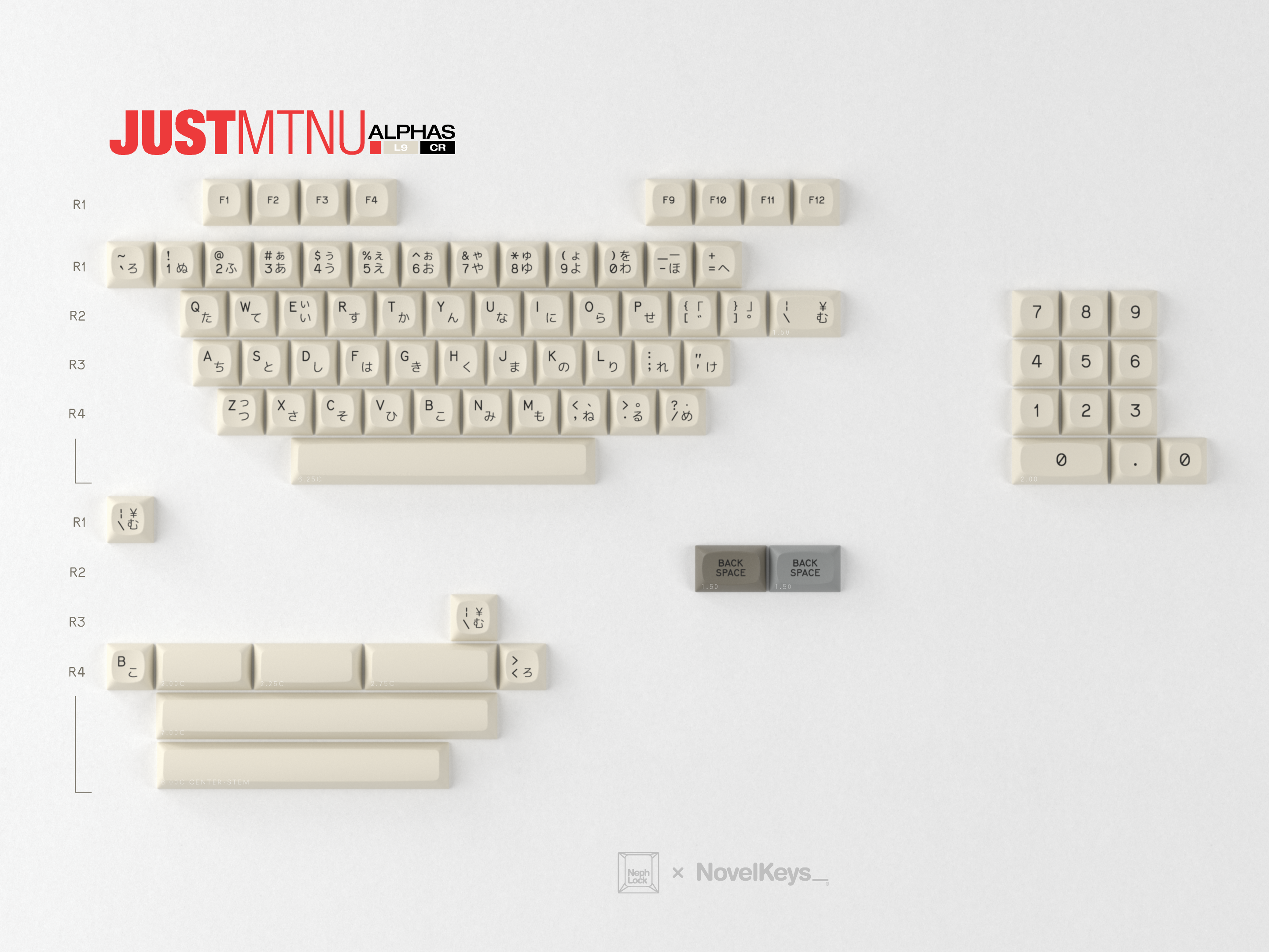 GMK MTNU JUSTMTNU Keycaps