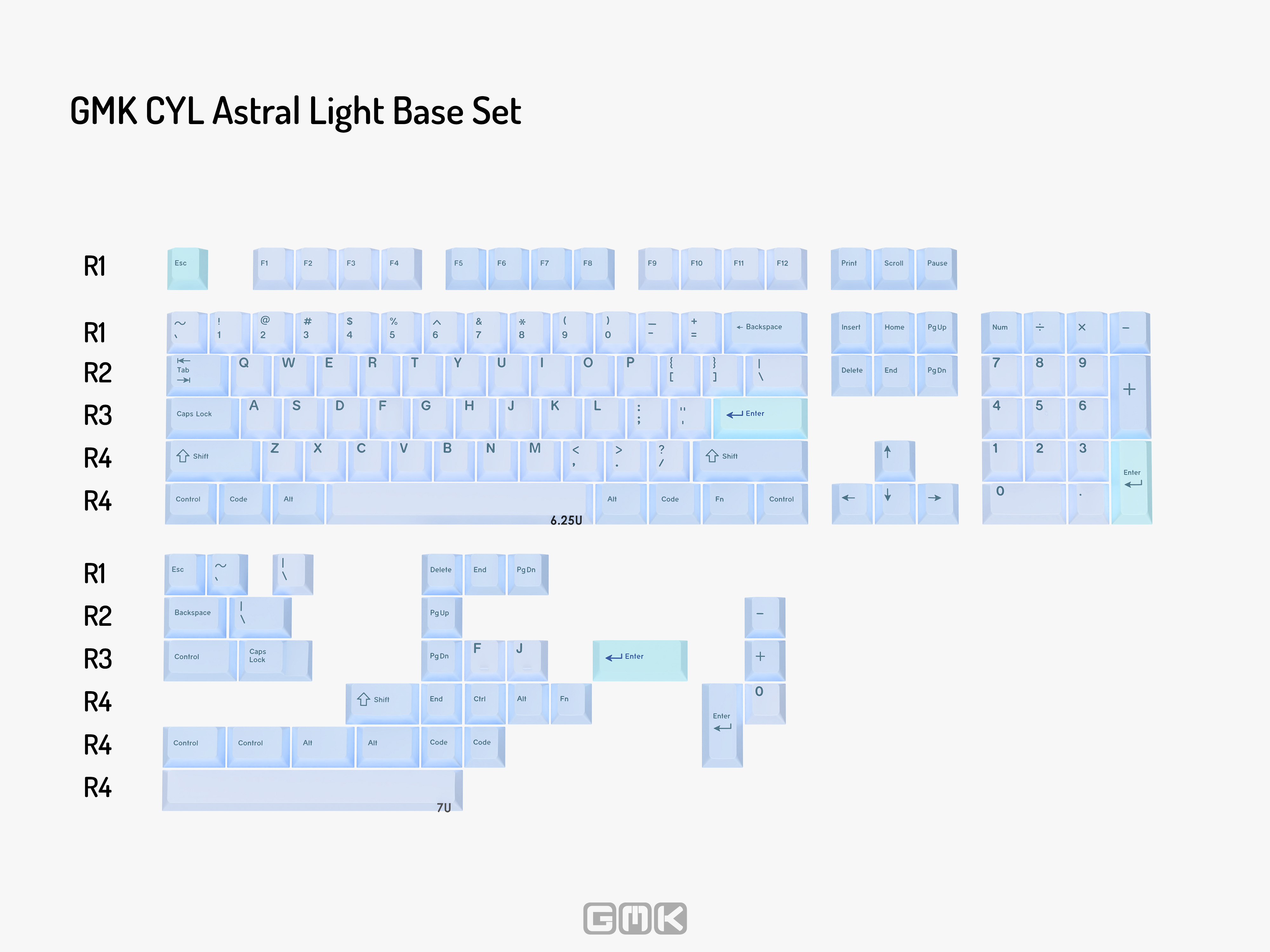 GMK CYL Astral Light Keycaps GMK CYL Astral Light Keycaps