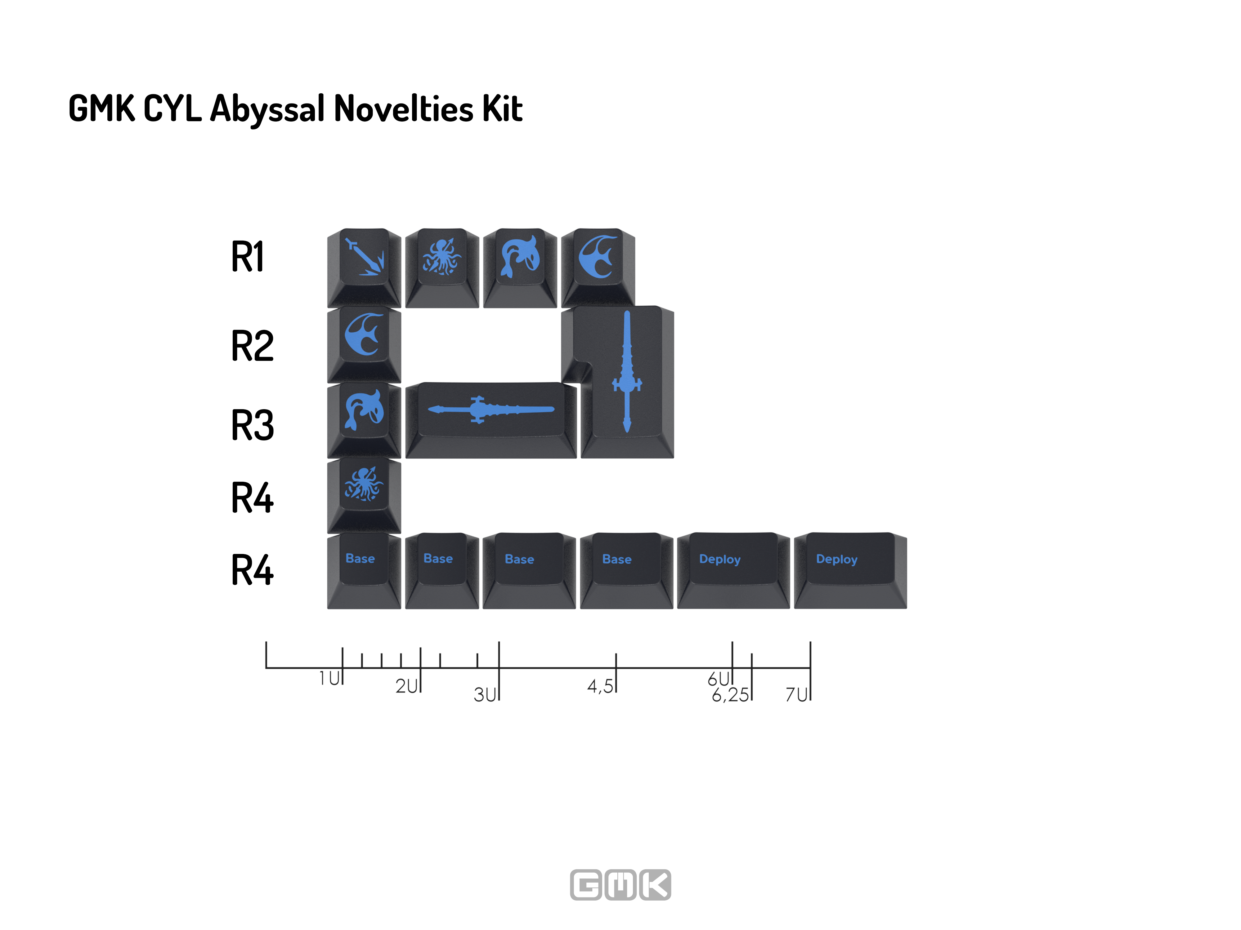 GMK CYL Abyssal Keycaps GMK CYL Abyssal Keycaps