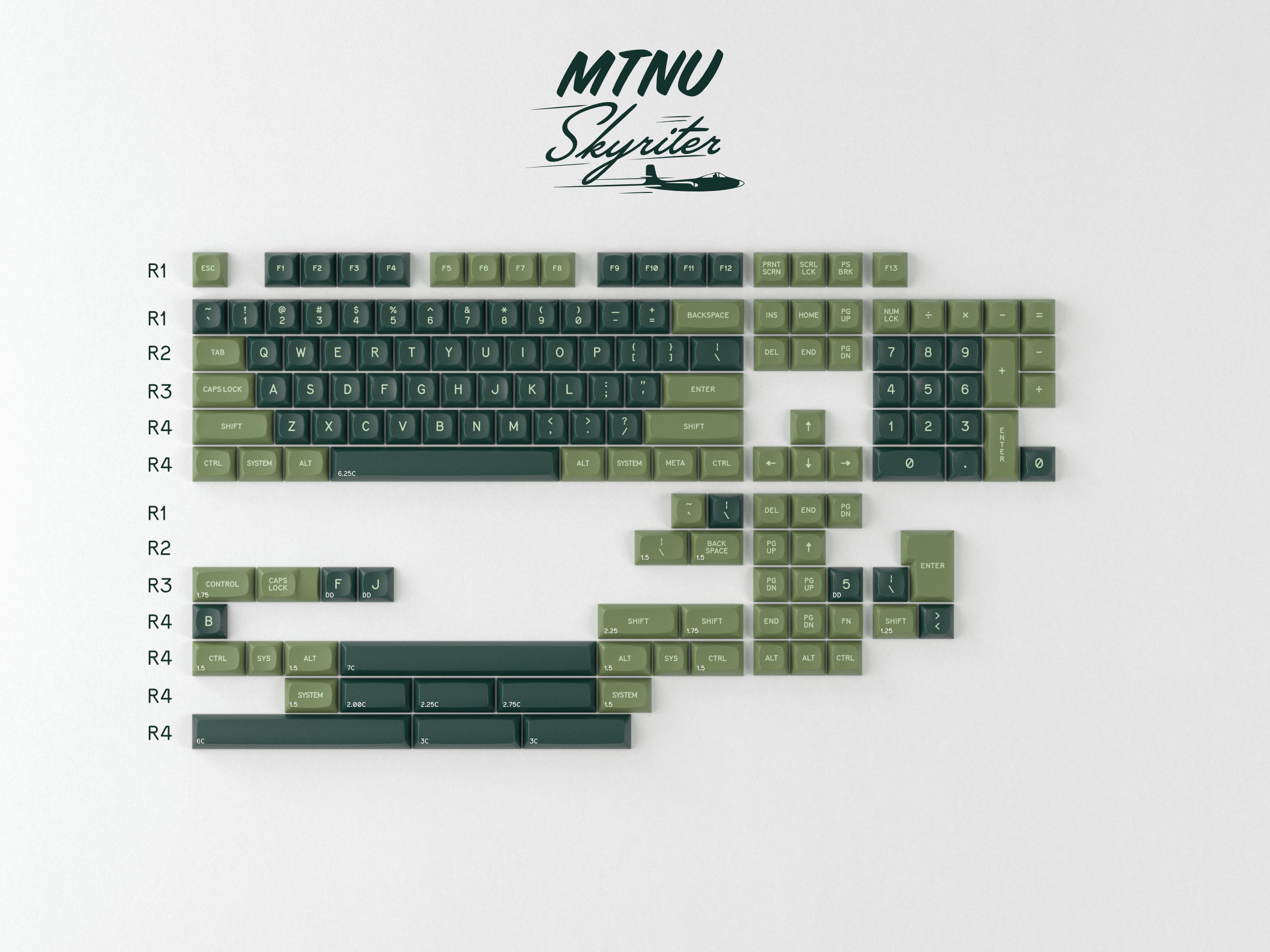 GMK MTNU Skyriter Keycaps GMK MTNU Skyriter Keycaps