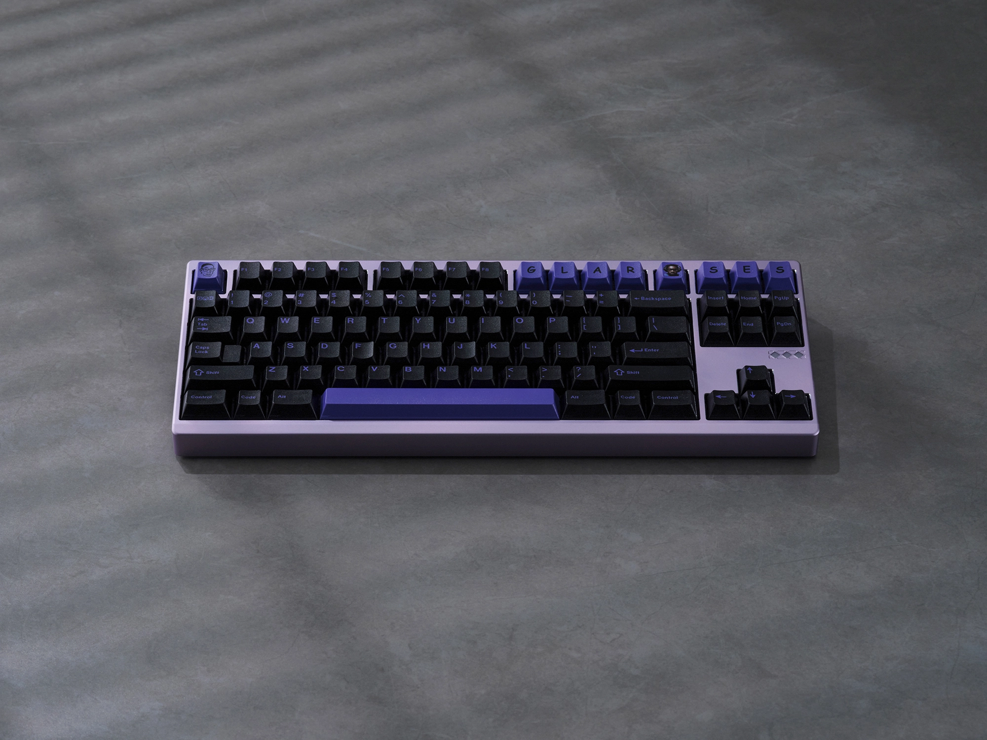 GMK CYL PoB (Purple on Black) Keycaps