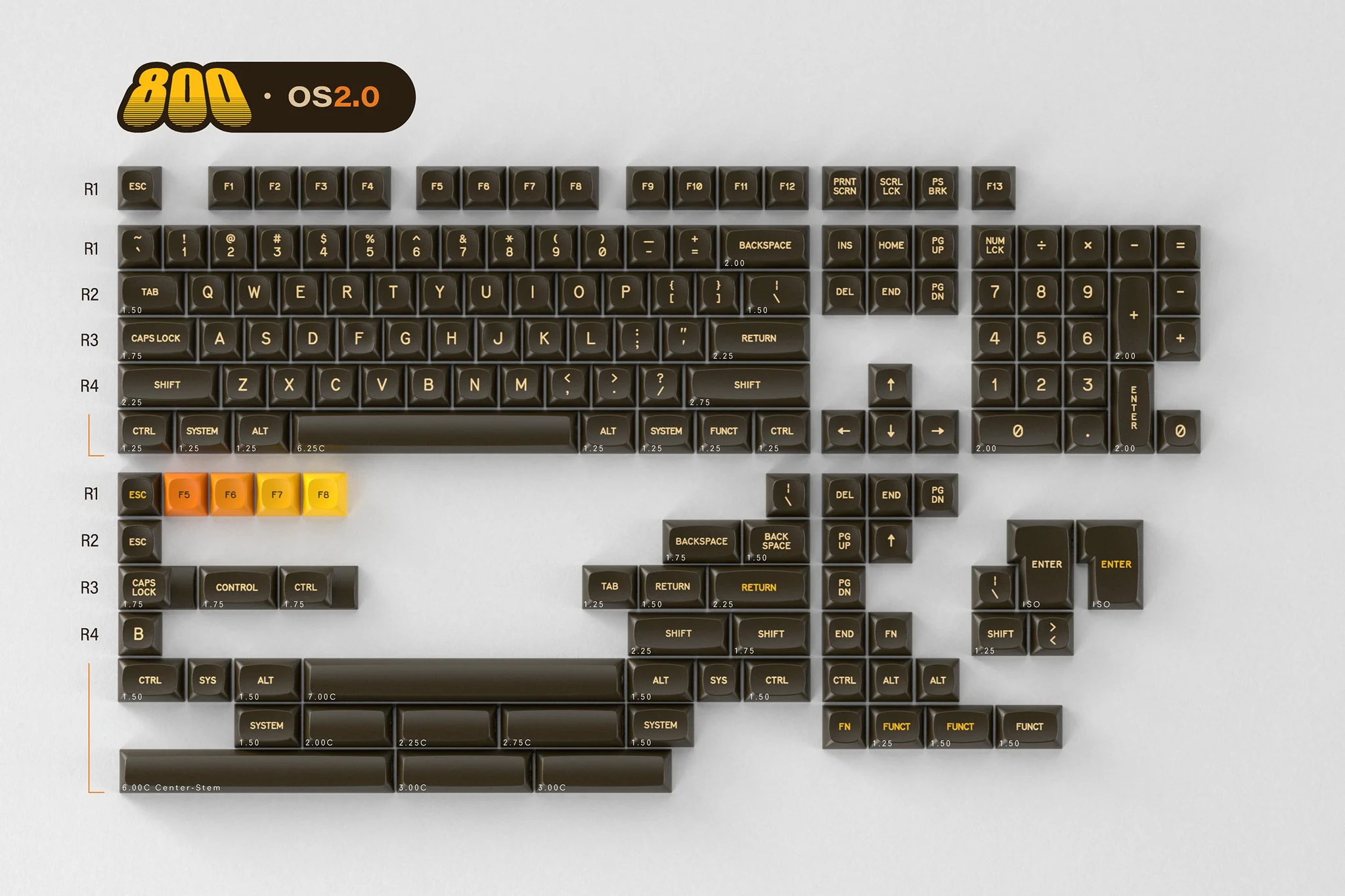 GMK MTNU 800 OS2.0 R2 Keycaps