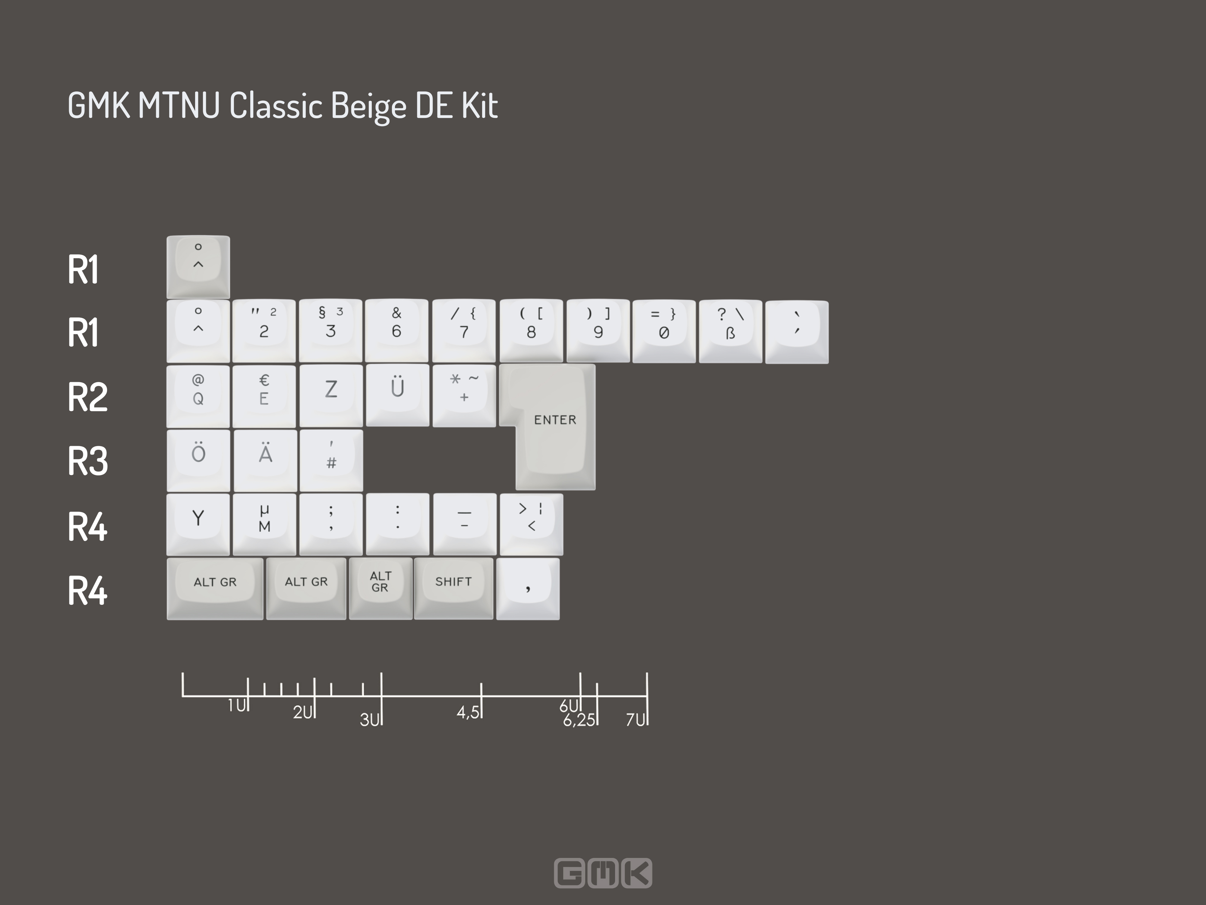 GMK MTNU Classic Beige Keycaps