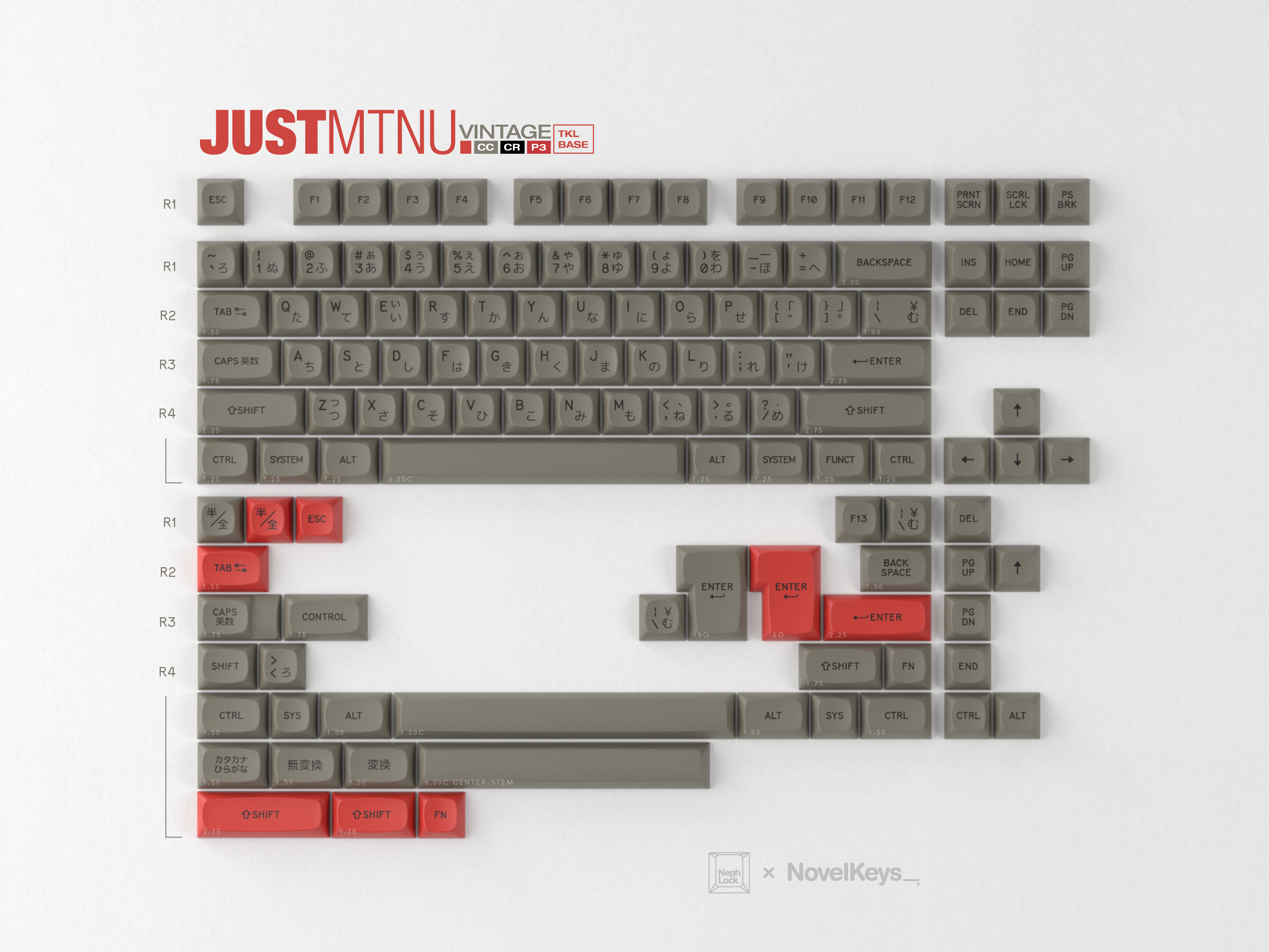 GMK MTNU JUSTMTNU Keycaps