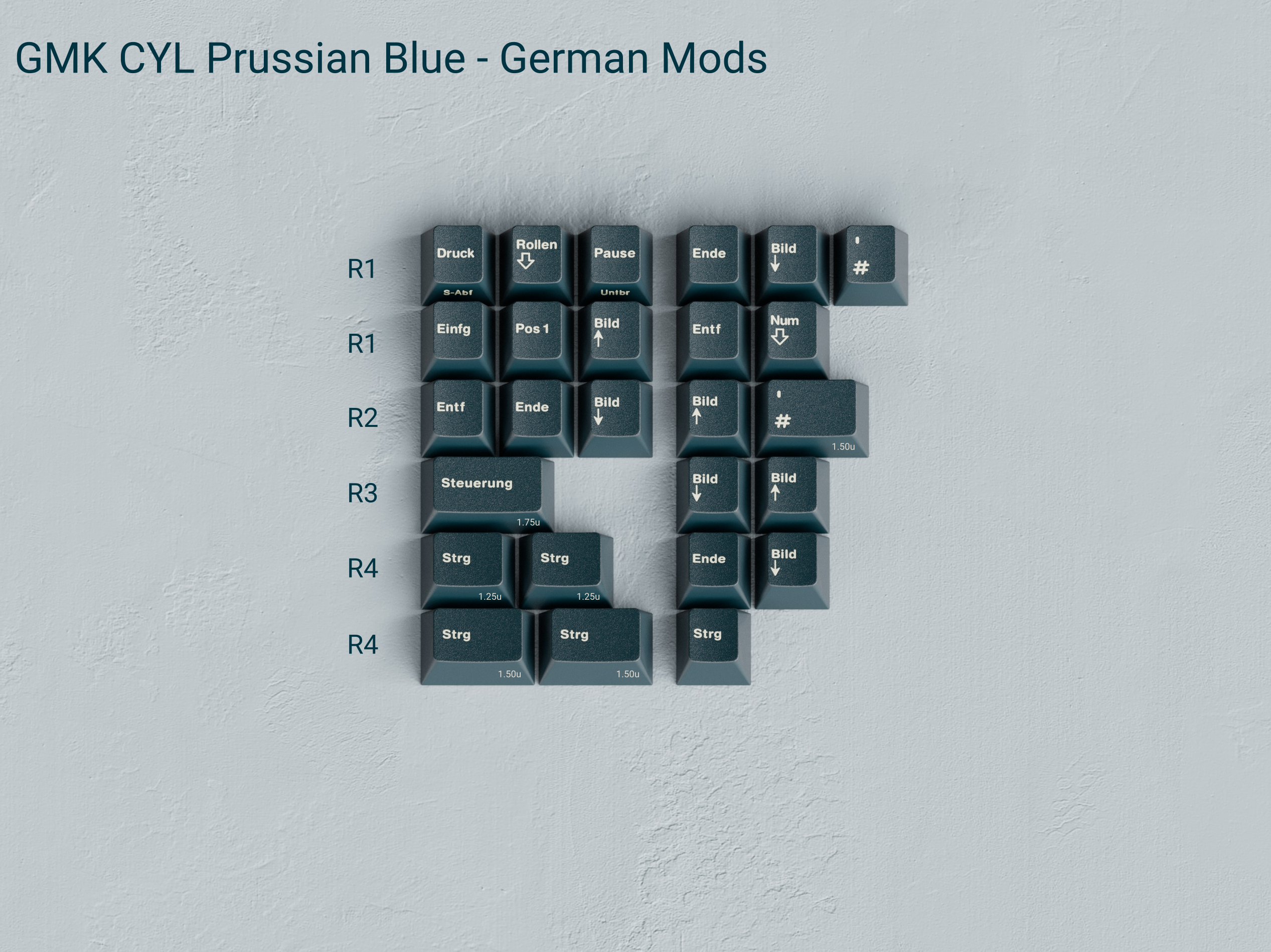 GMK CYL Prussian Blue Keycaps GMK CYL Prussian Blue Keycaps
