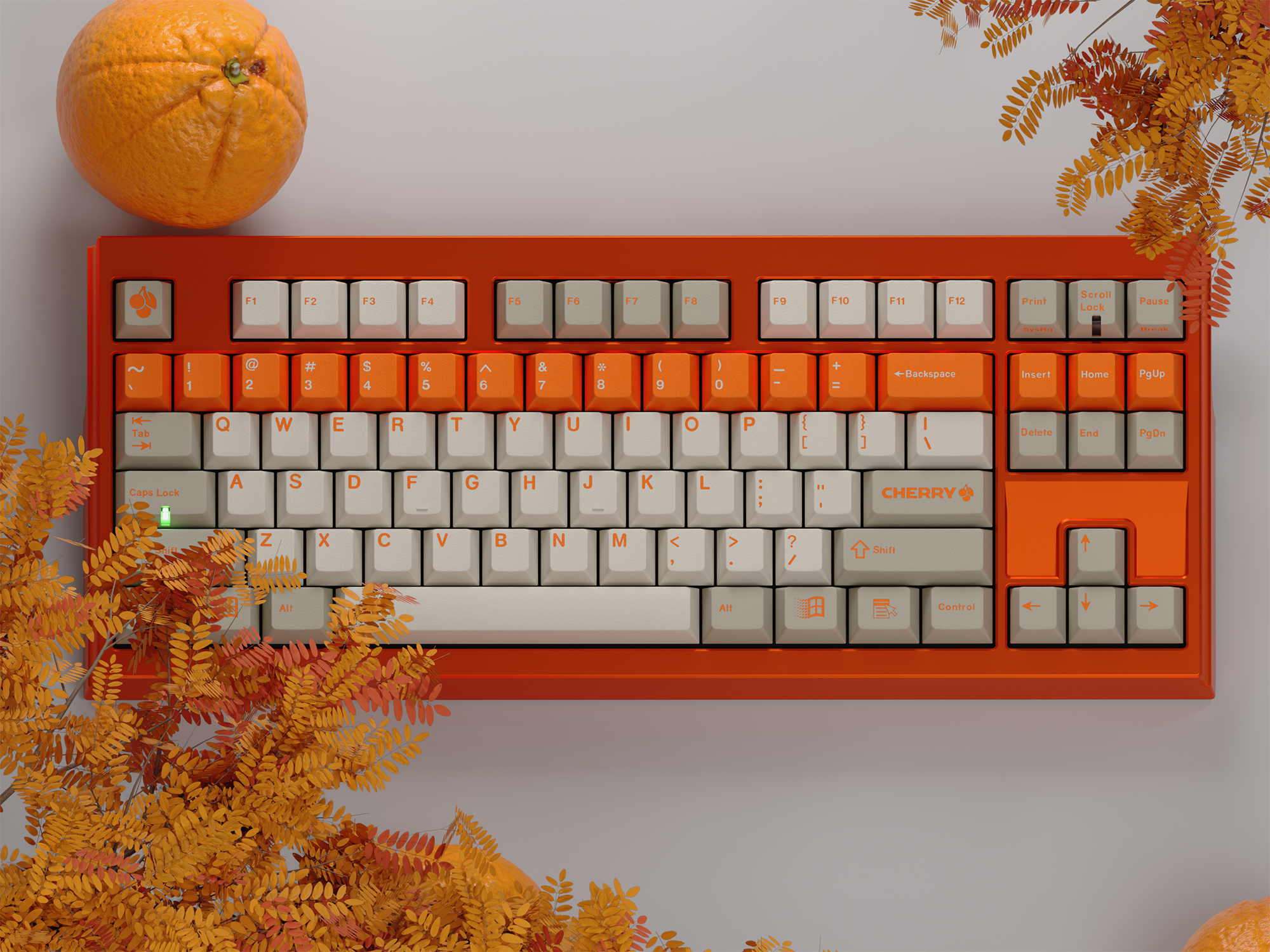 GMK CYL Orange Alert Keycaps