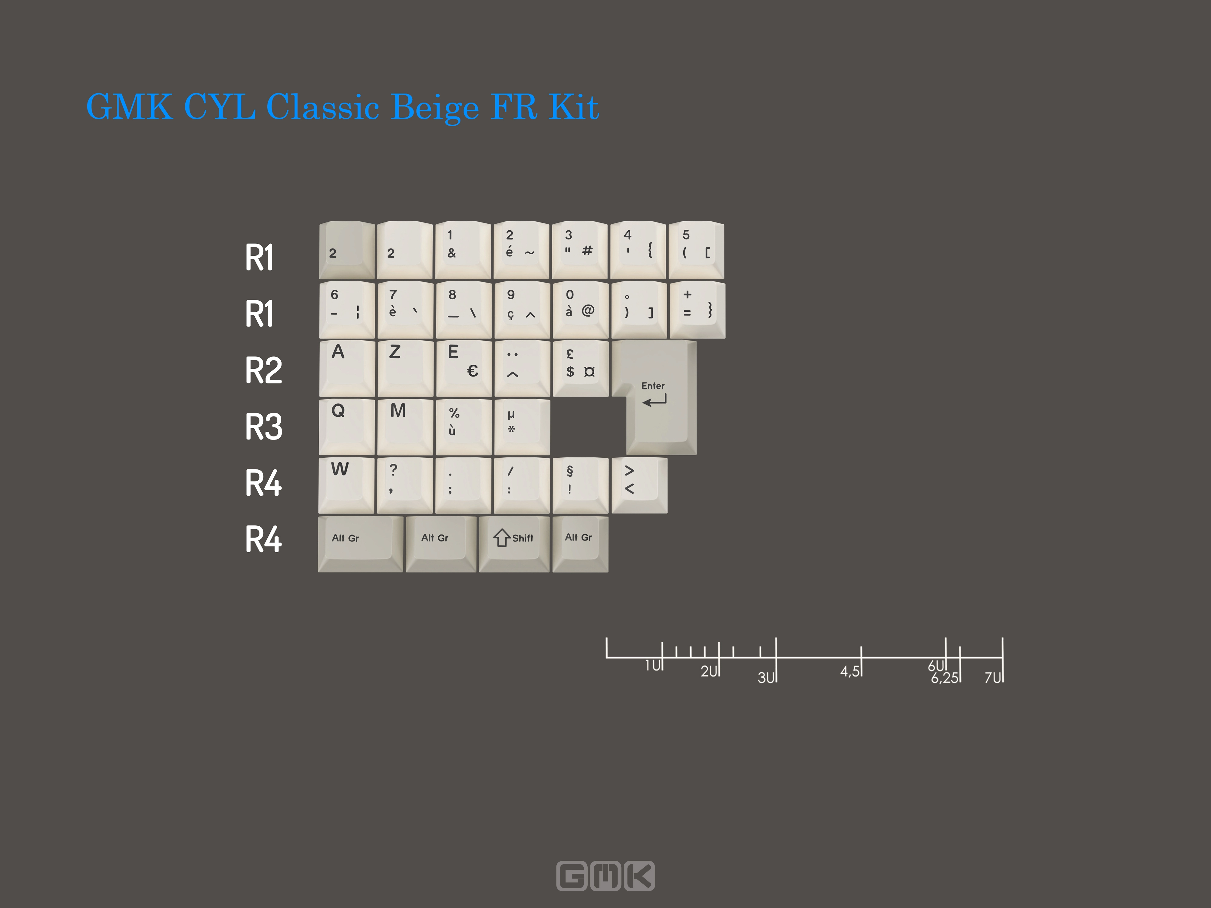 GMK CYL Classic Beige Keycaps GMK CYL Classic Beige Keycaps