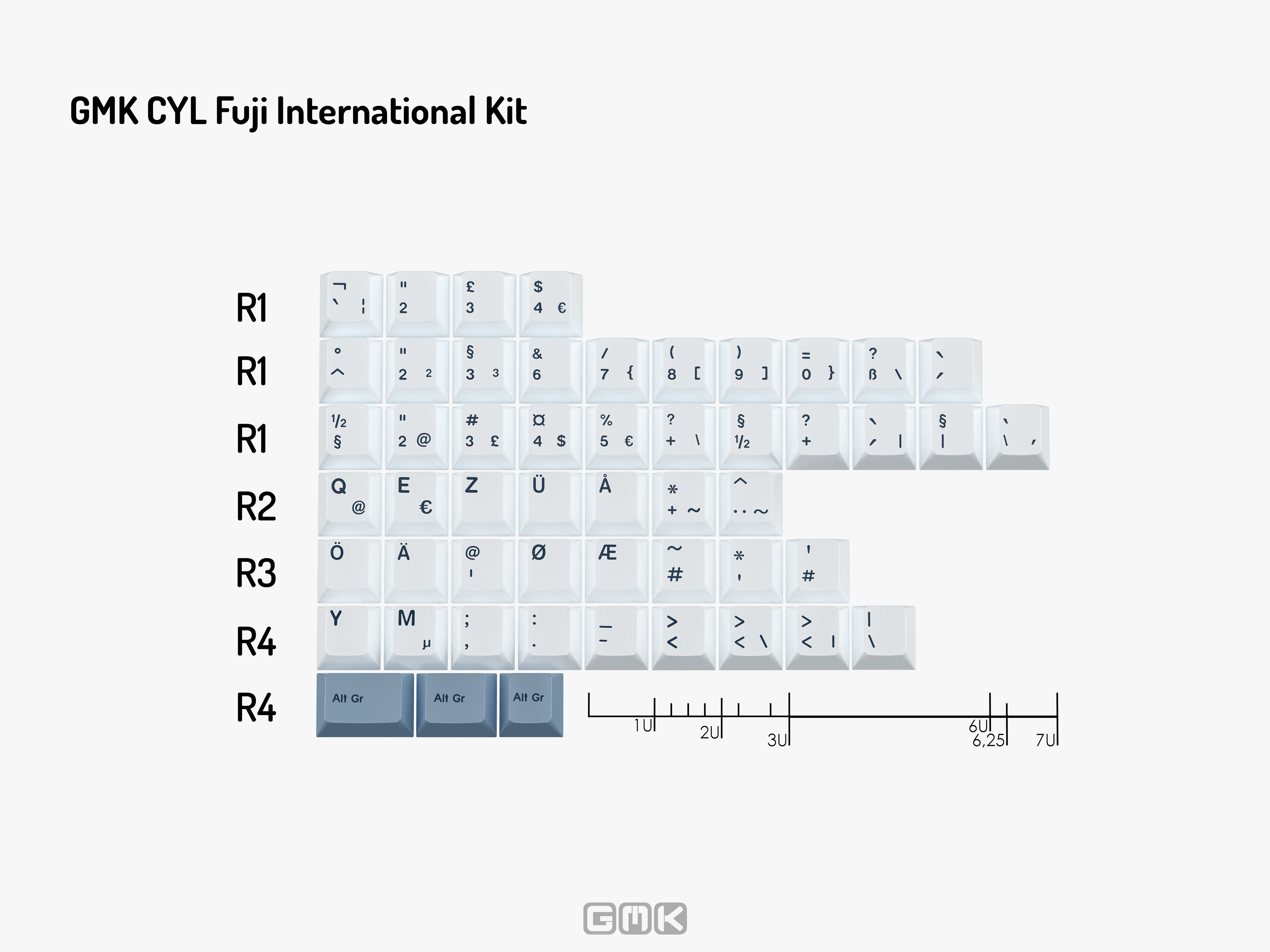 GMK CYL Fuji Keycaps GMK CYL Fuji Keycaps