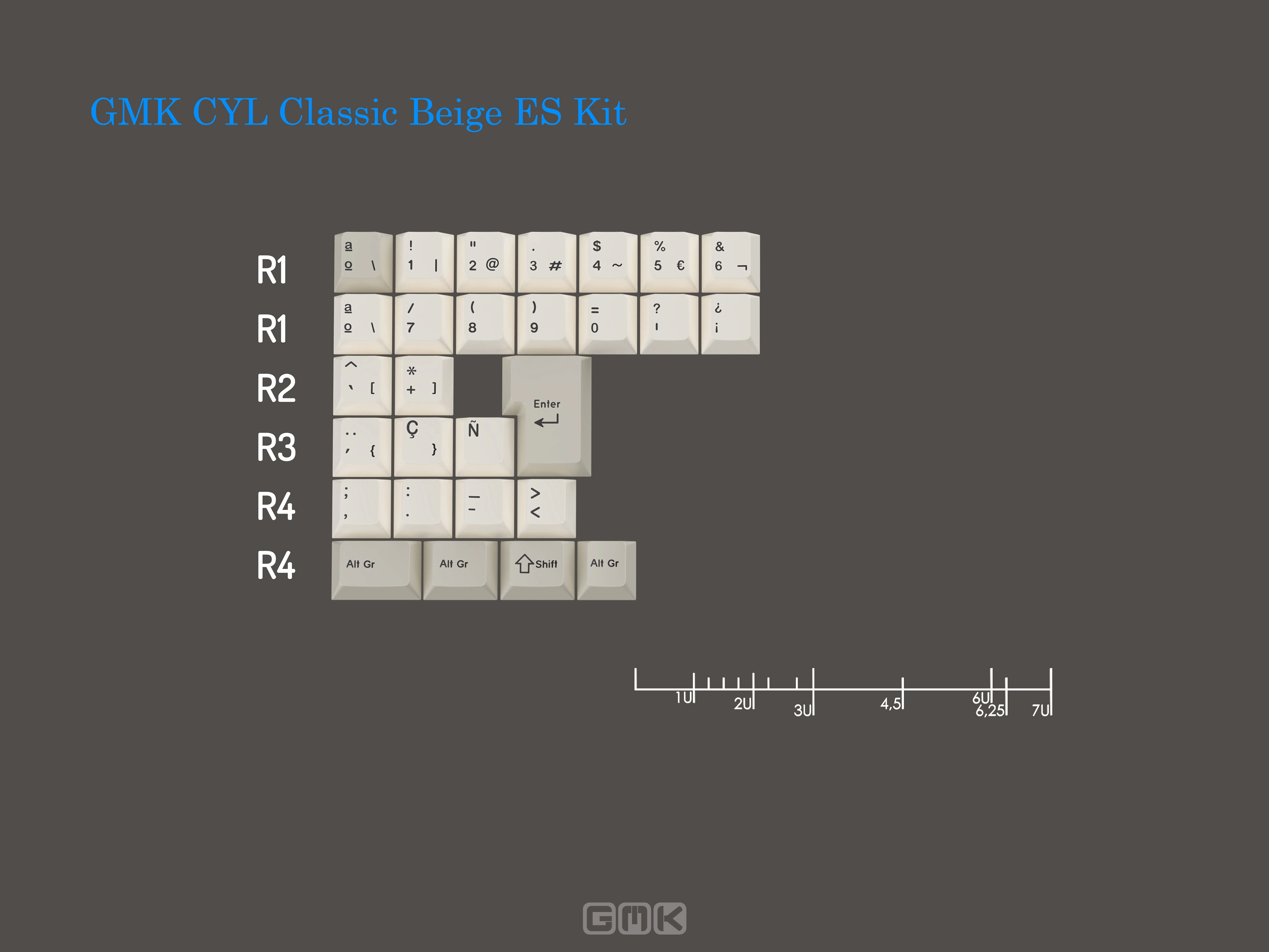 GMK CYL Classic Beige Keycaps