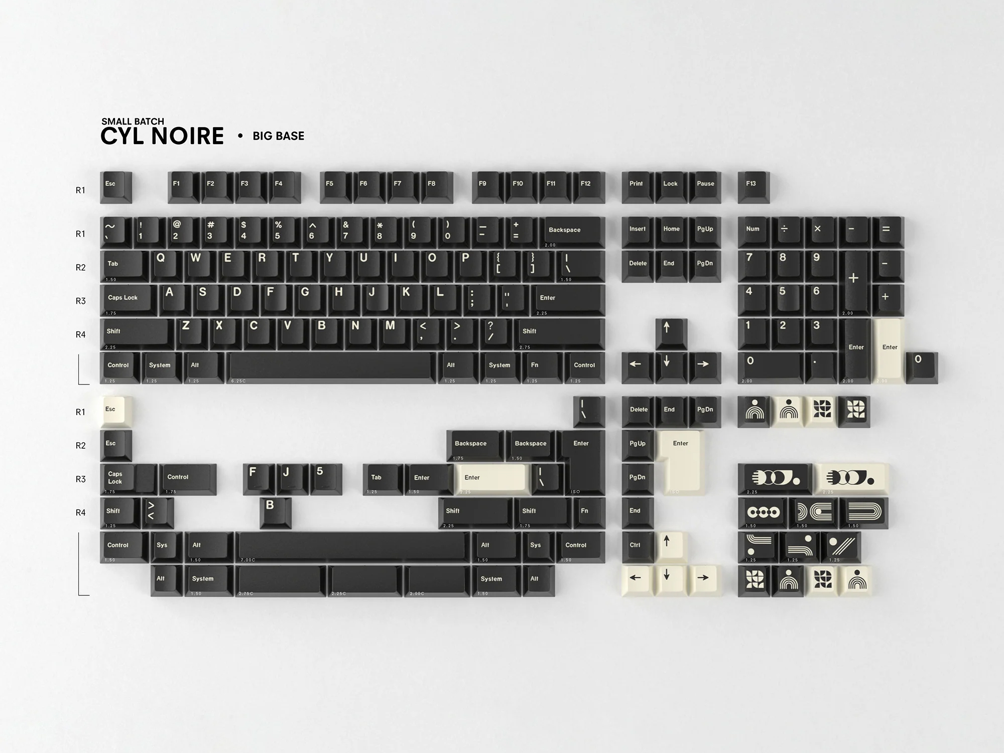 GMK CYL Noire R2 Keycaps