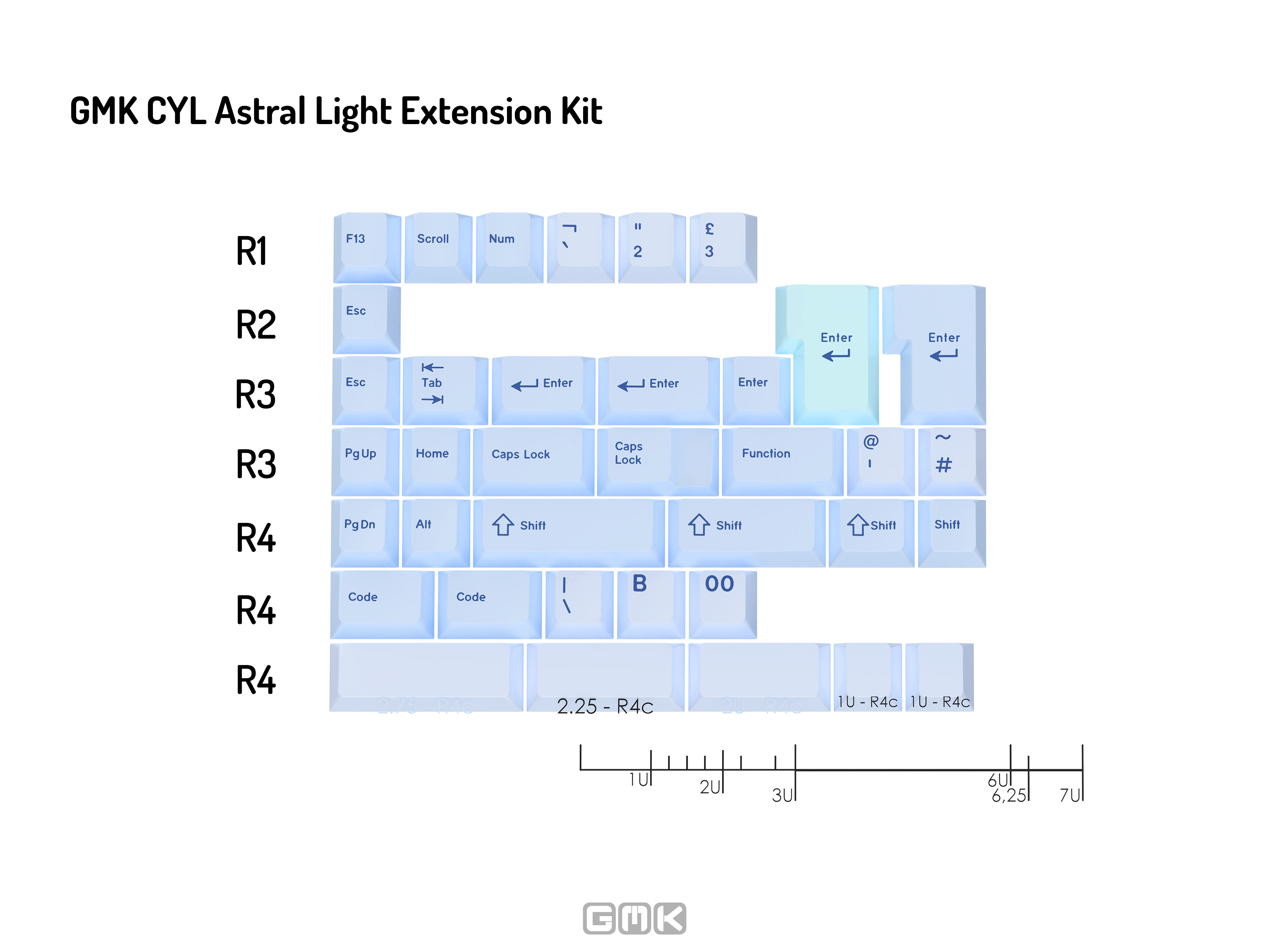 GMK CYL Astral Light Keycaps GMK CYL Astral Light Keycaps