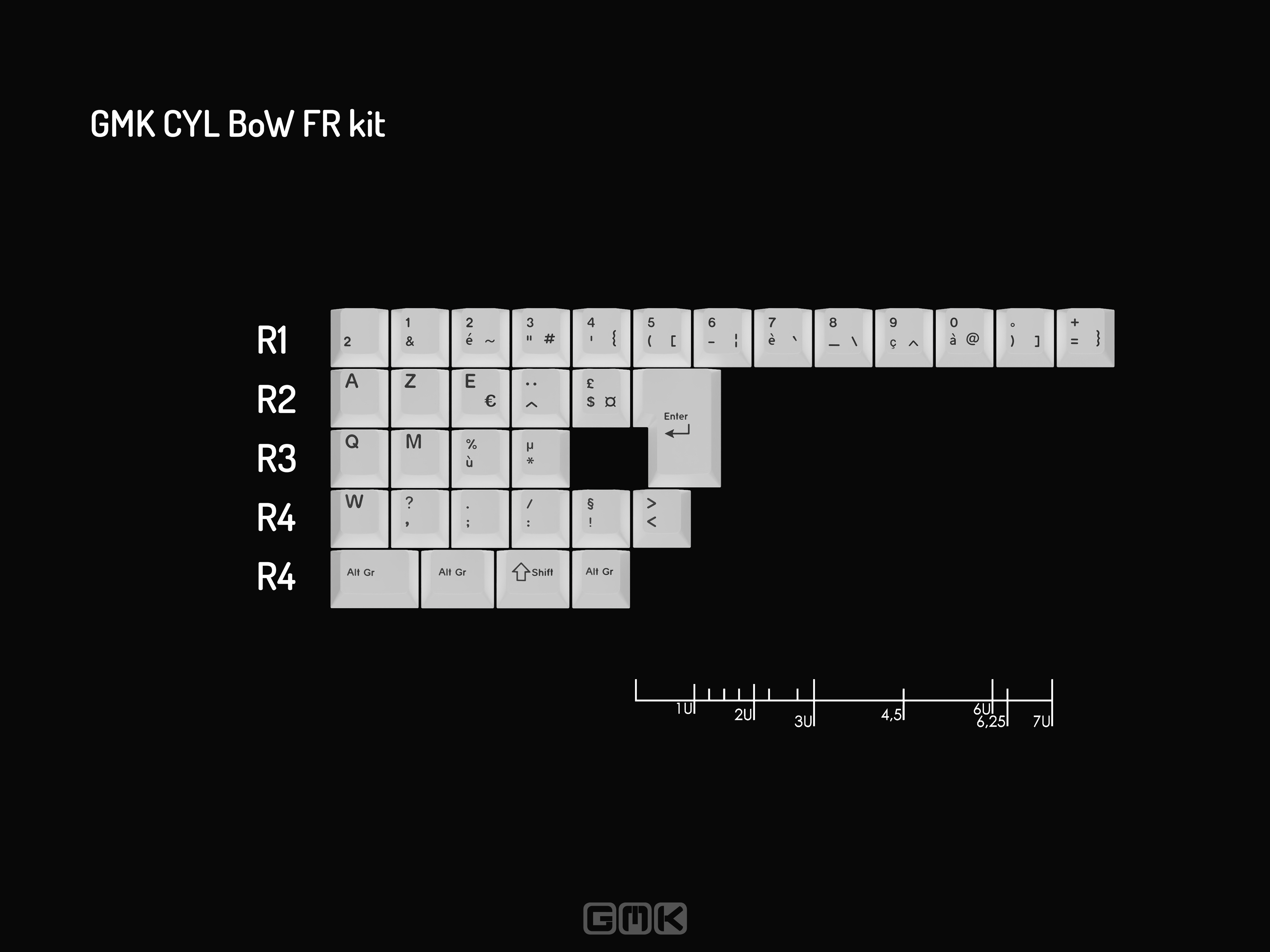 GMK CYL BoW (Black on White) GMK CYL BoW (Black on White)