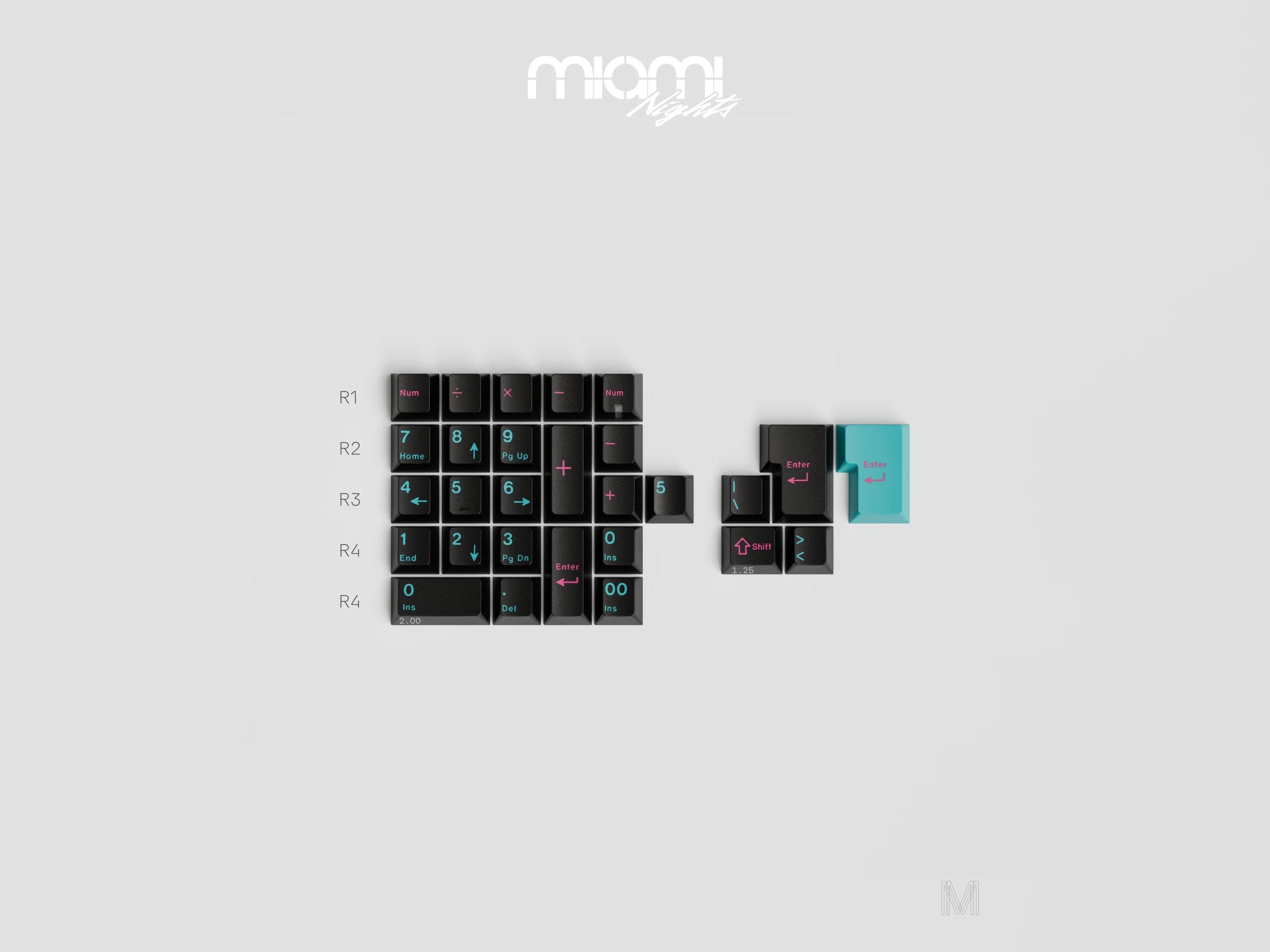 GMK CYL Miami & Tokyo Nights Keycaps