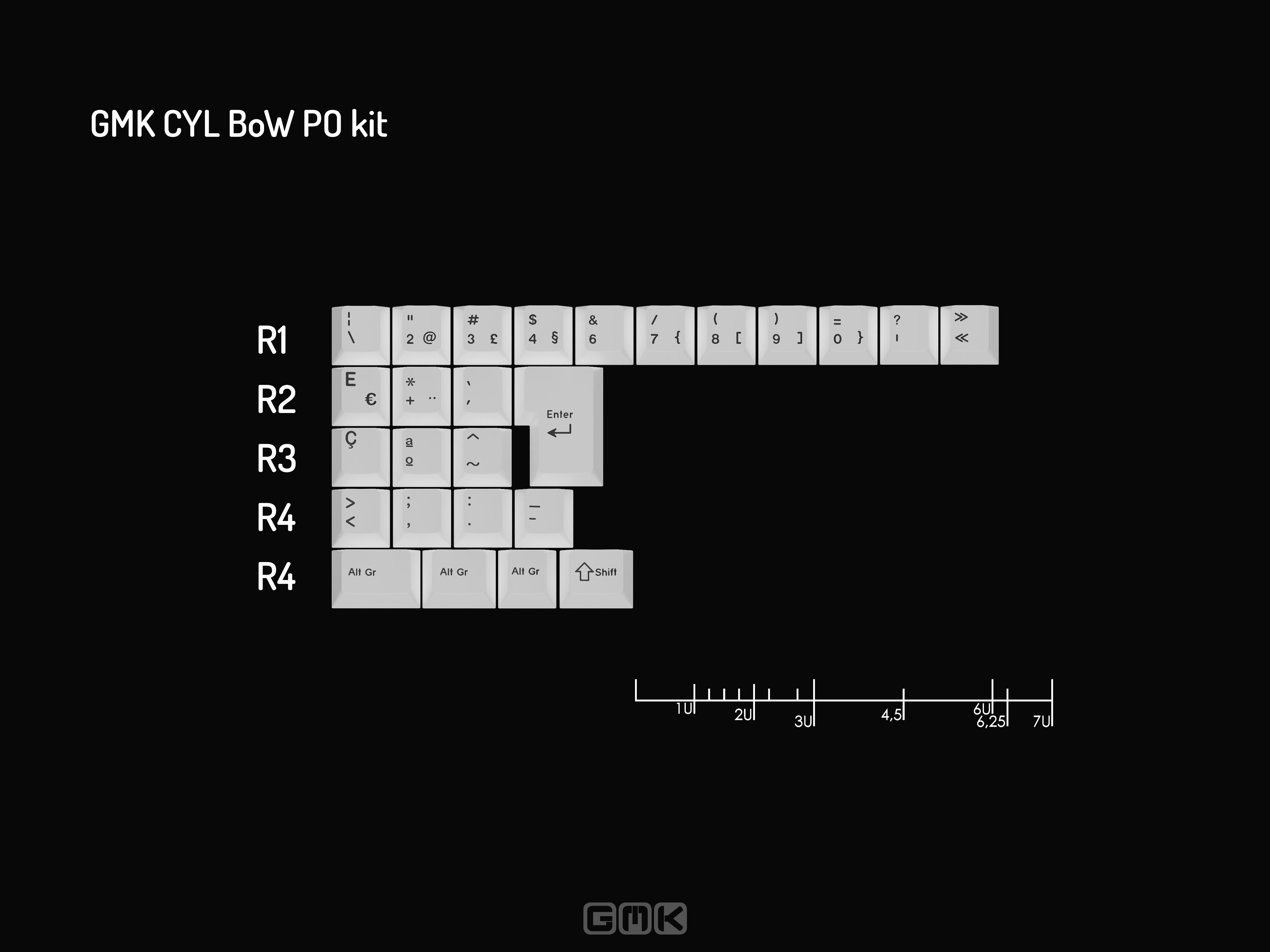 GMK CYL BoW (Black on White) GMK CYL BoW (Black on White)