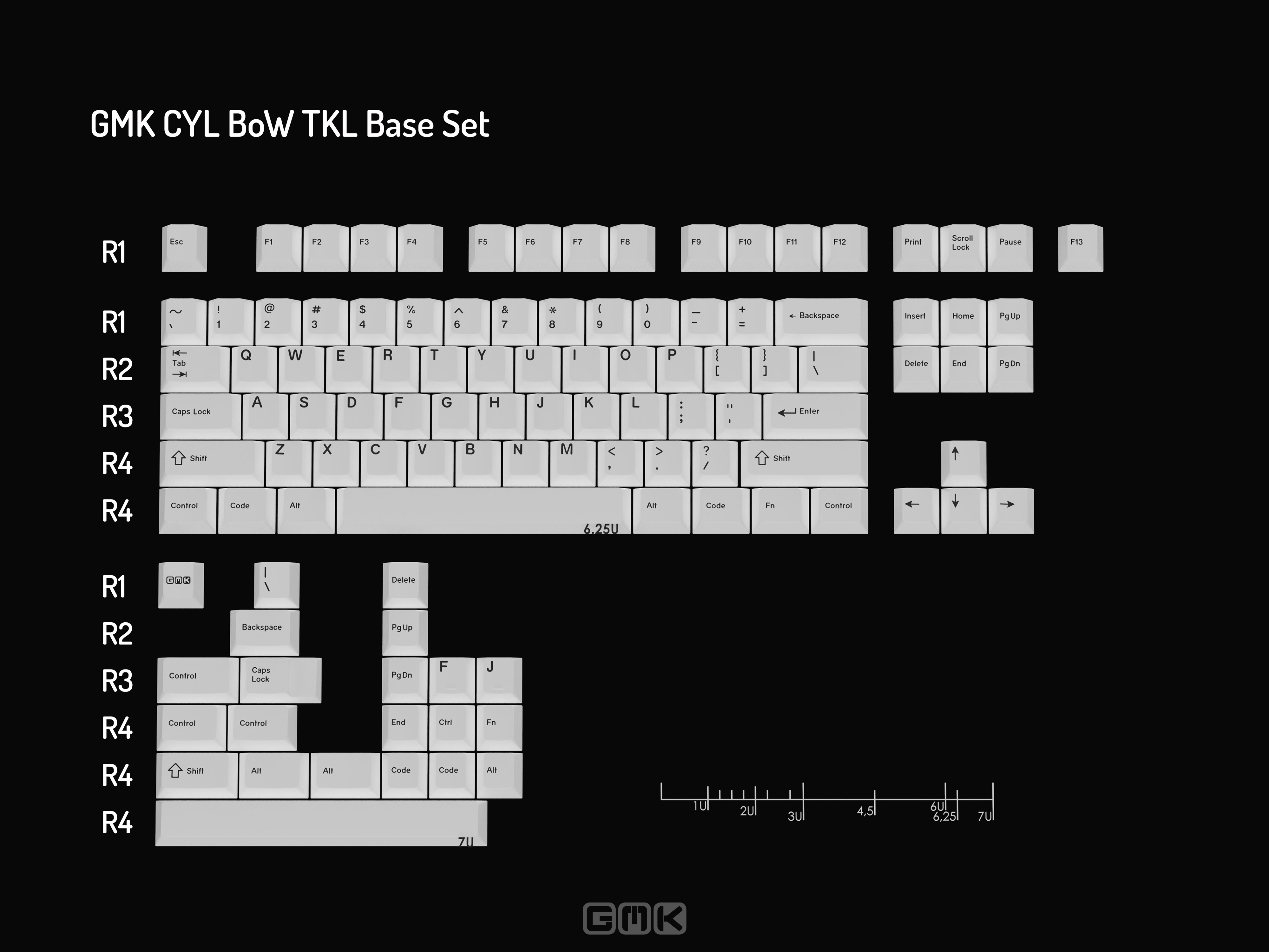 GMK CYL BoW (Black on White) GMK CYL BoW (Black on White)