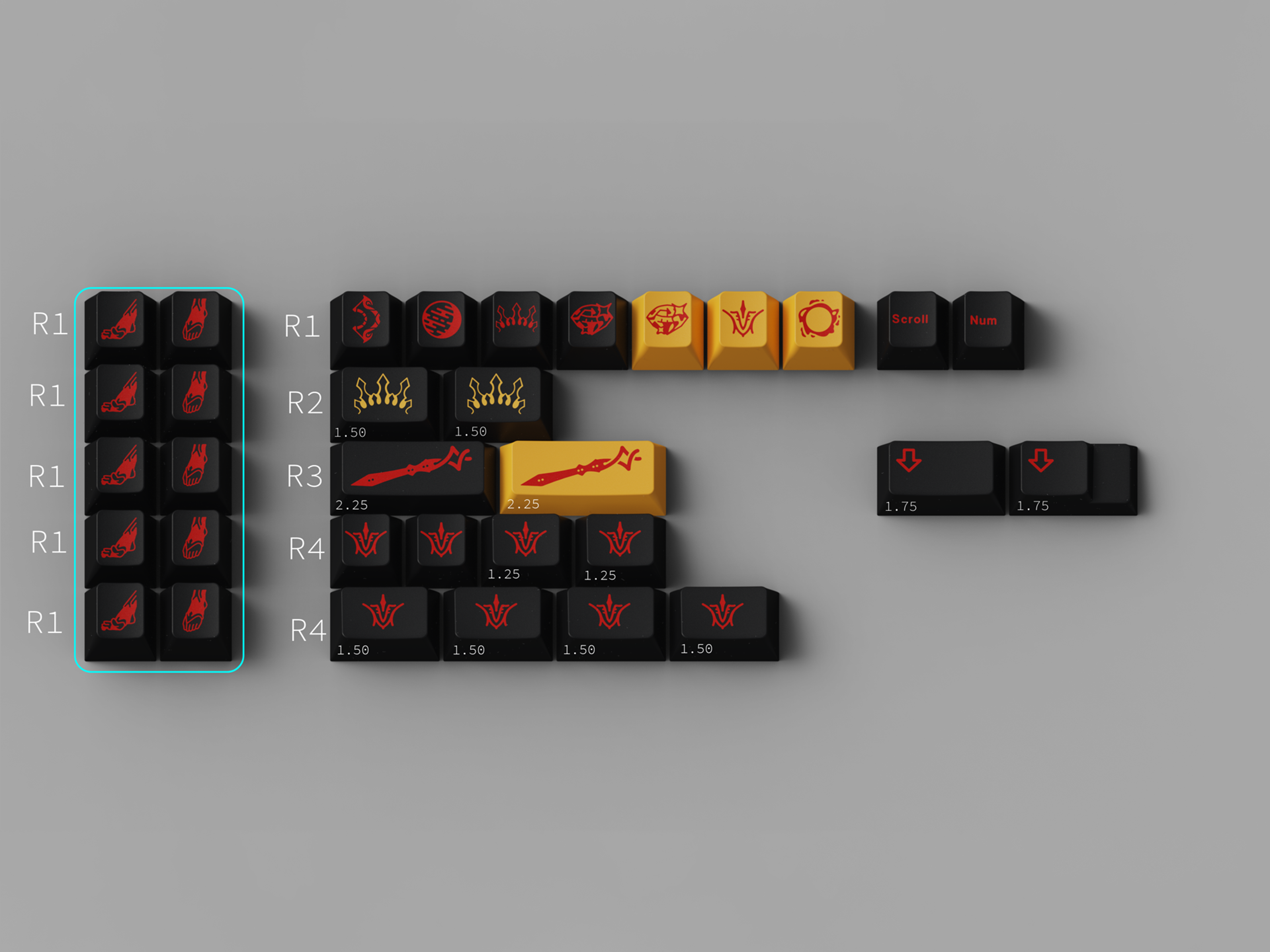 GMK CYL Ishtar R2 Keycaps