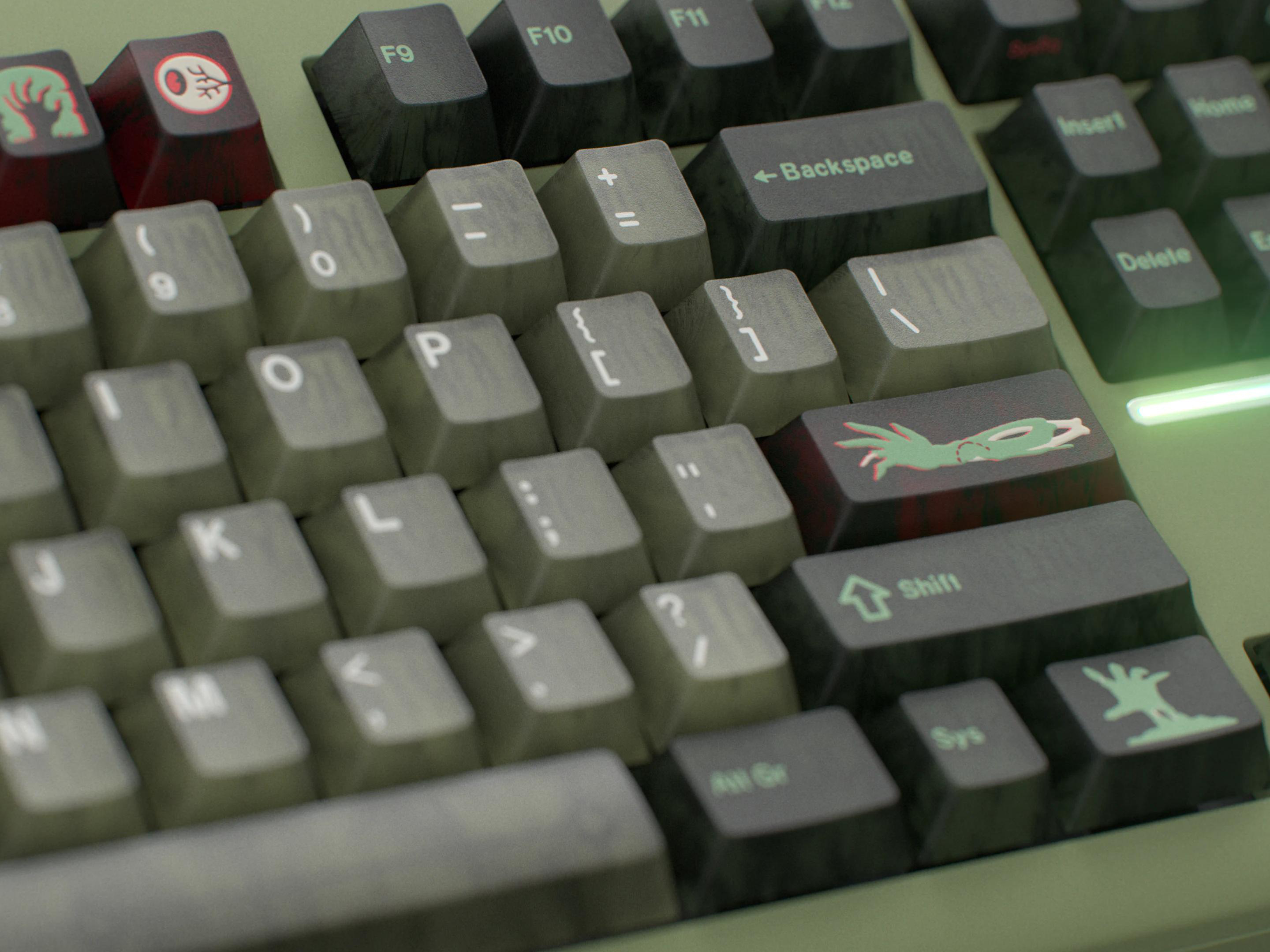 GMK CYL Zombie Keycaps