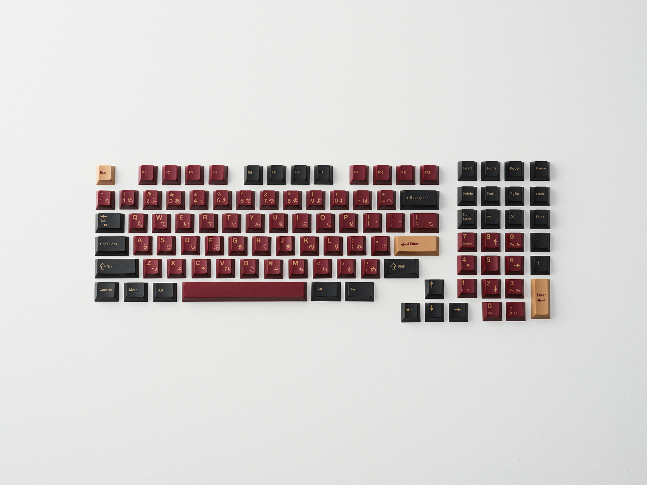 GMK CYL Red Samurai Keycaps