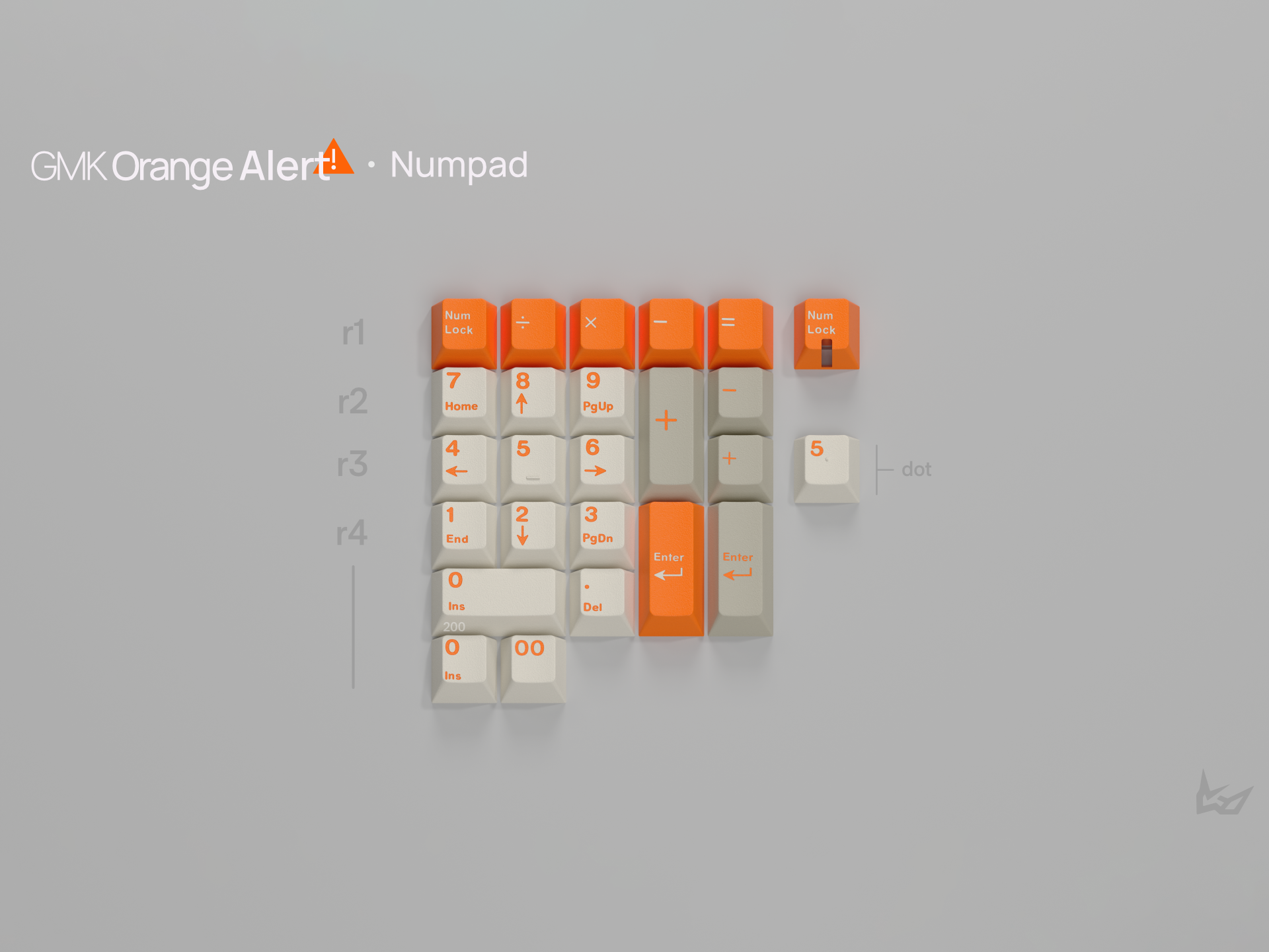 GMK CYL Orange Alert Keycaps