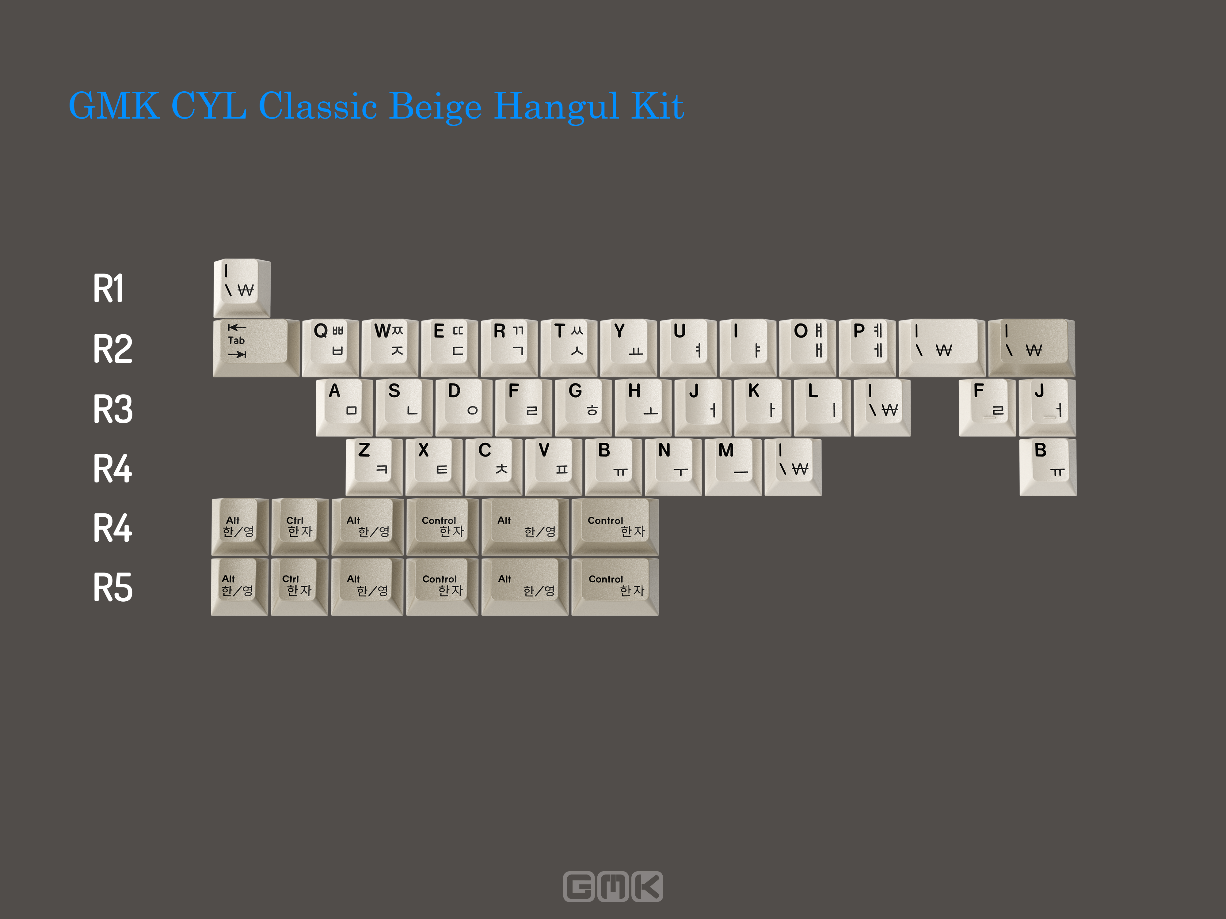 GMK CYL Classic Beige Keycaps