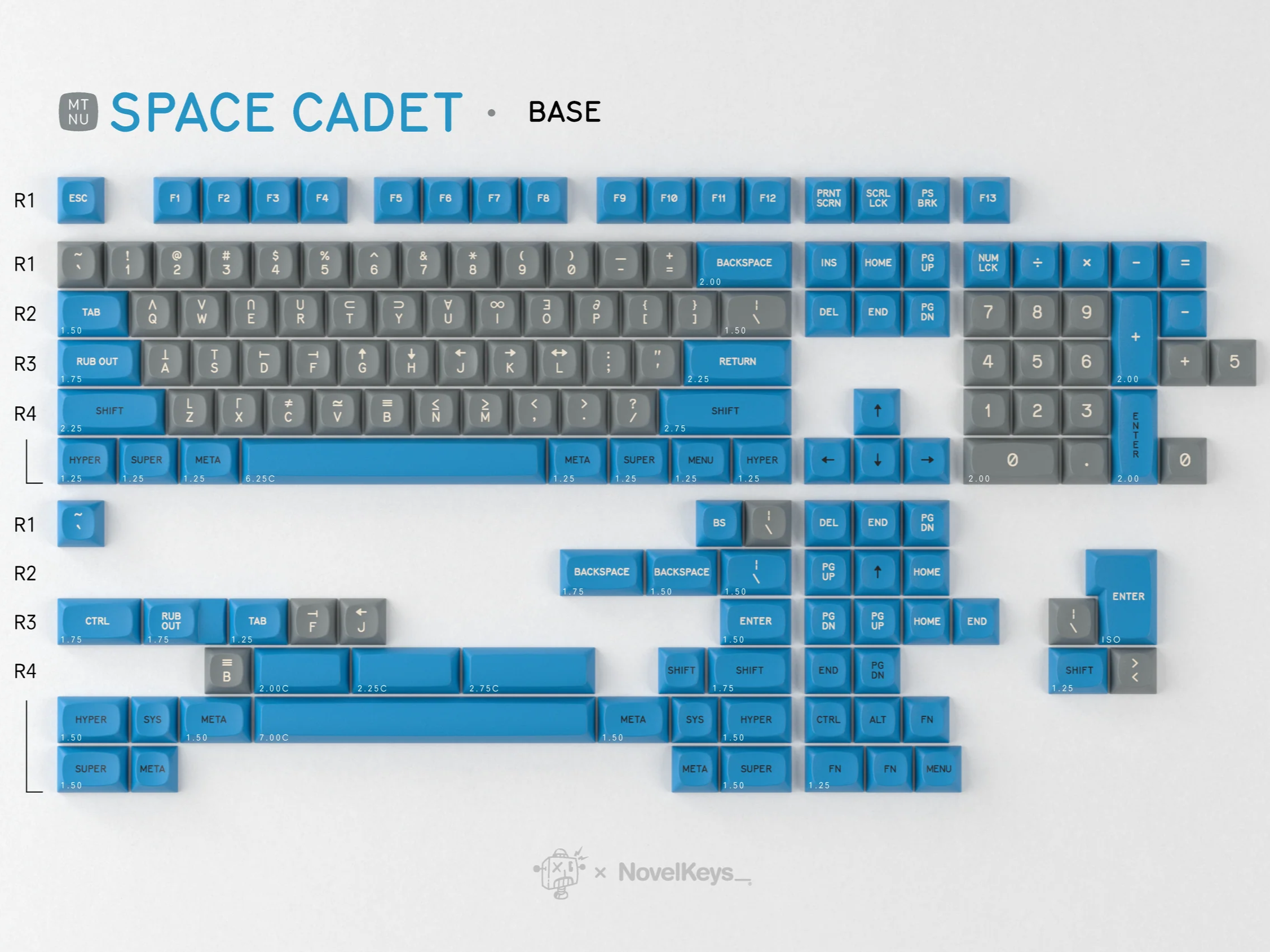 GMK MTNU Space Cadet Keycaps GMK MTNU Space Cadet Keycaps