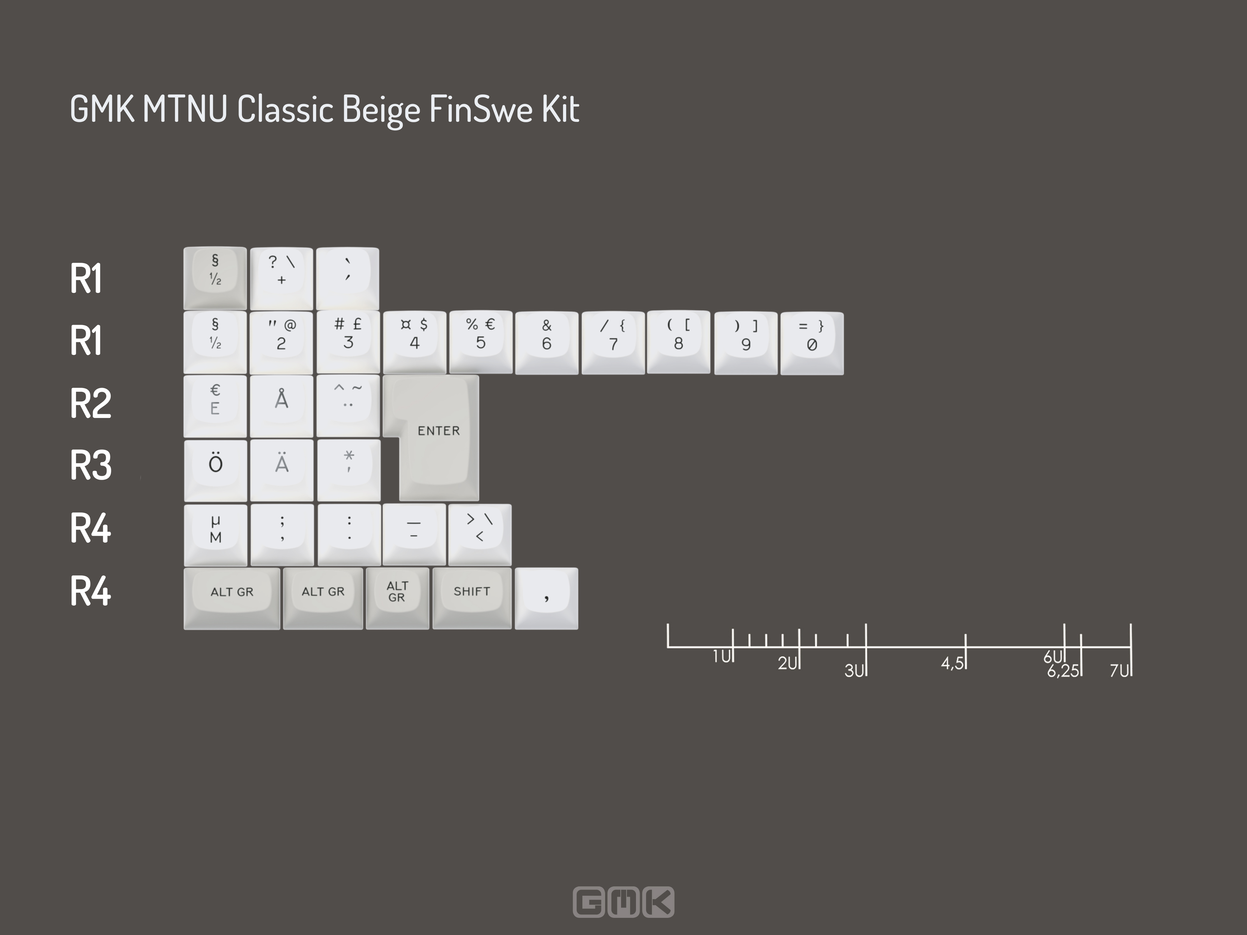 GMK MTNU Classic Beige Keycaps