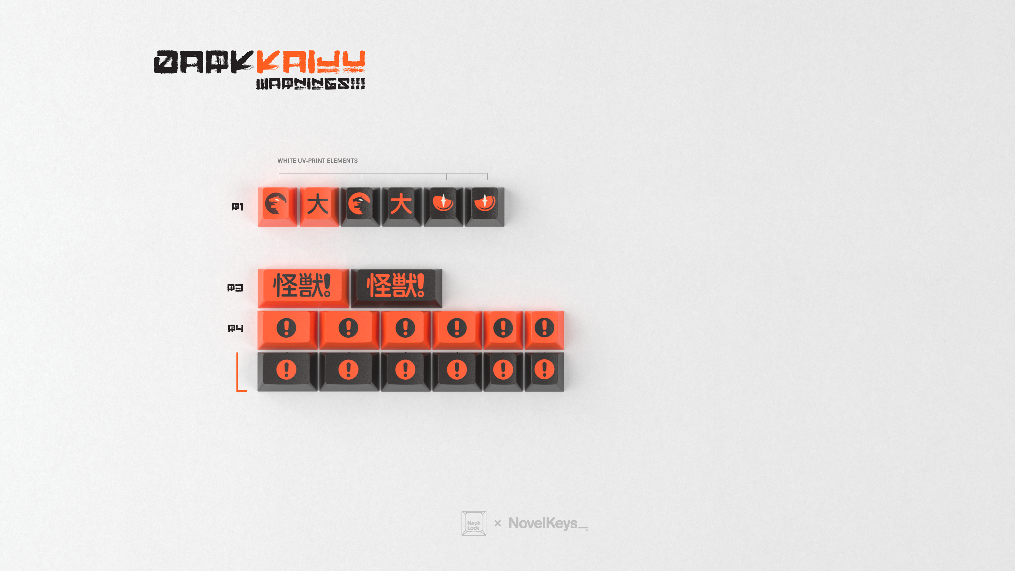 GMK CYL Kaiju R3 Keycaps