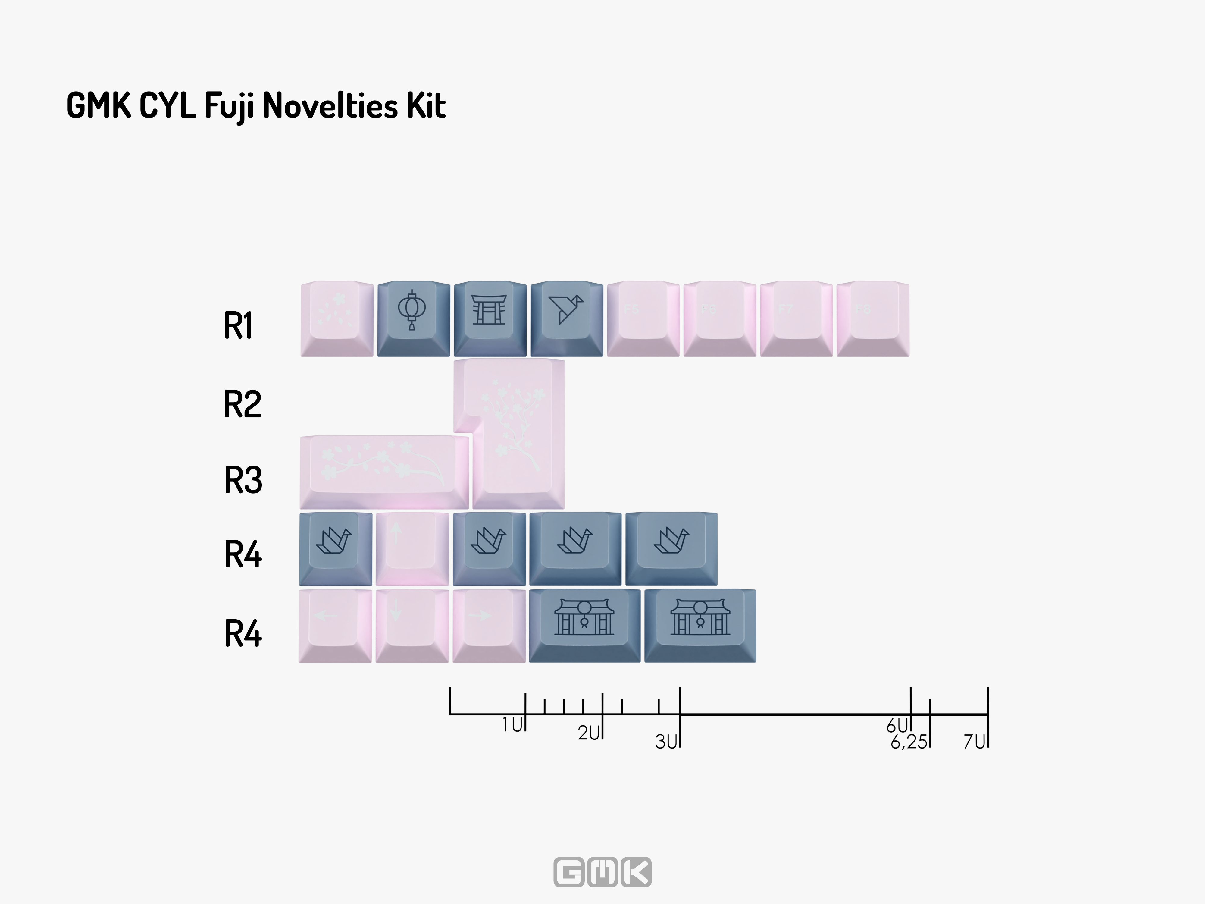 GMK CYL Fuji Keycaps GMK CYL Fuji Keycaps